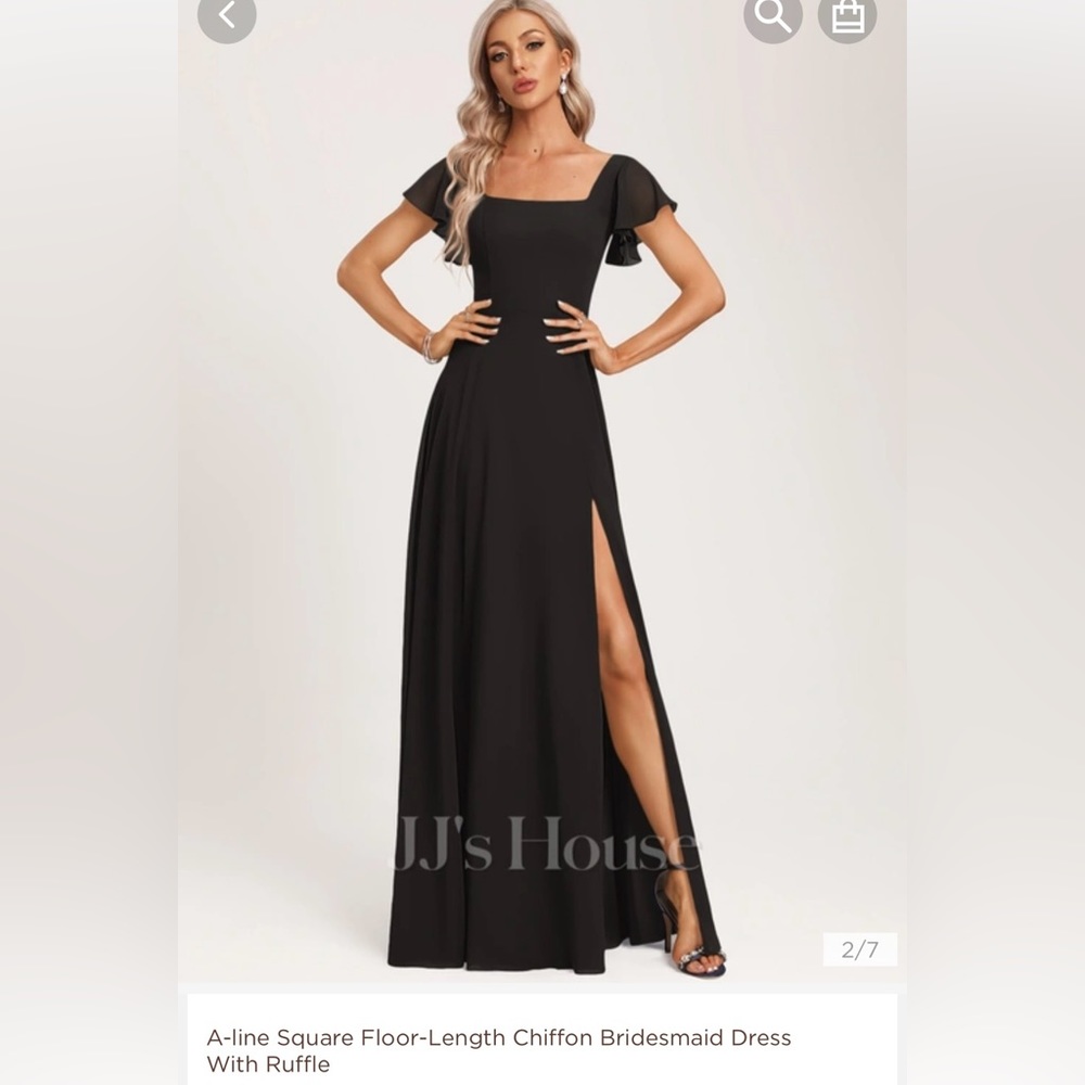 Size 8 black bridesmaid dress